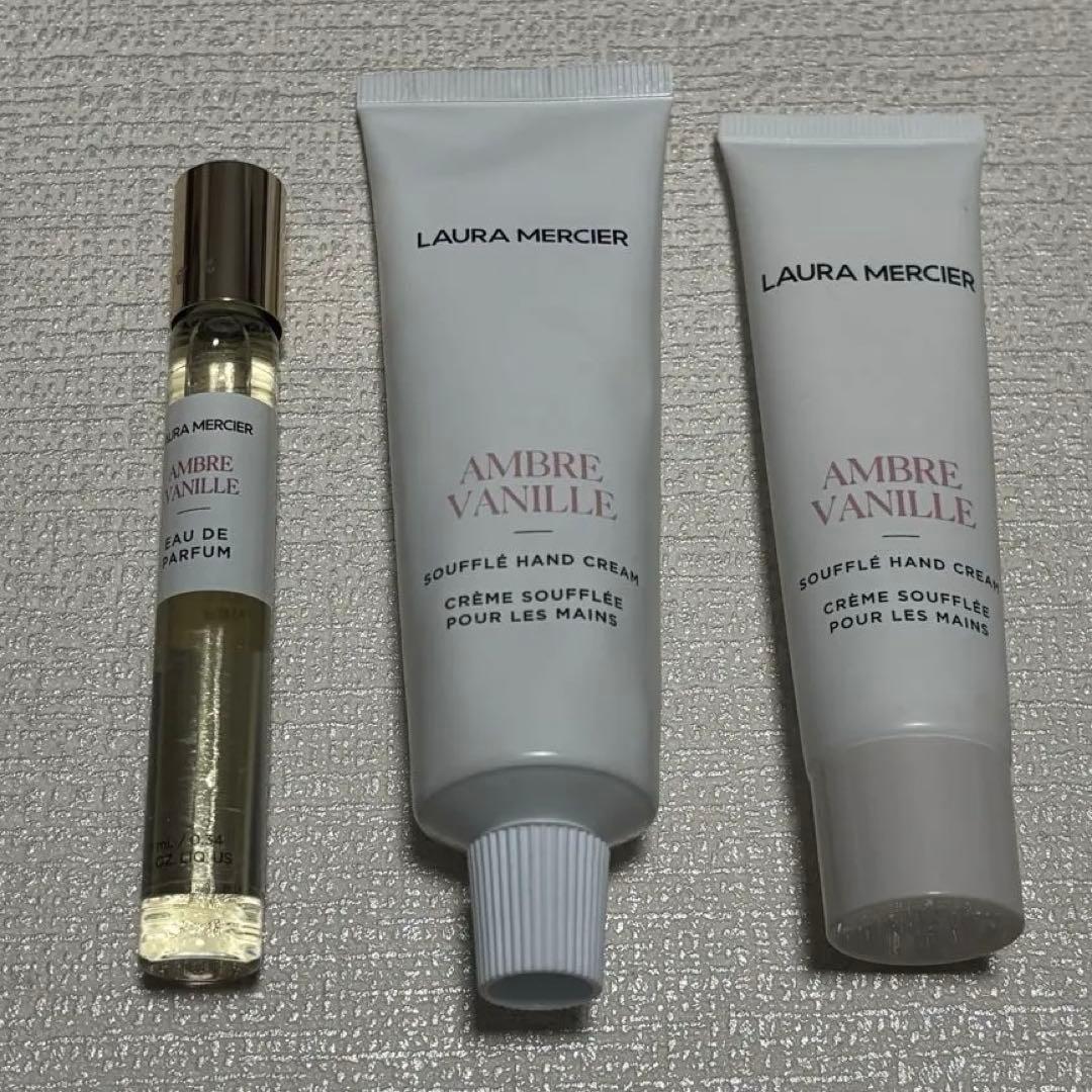 ローラメルシエ　アンバーバニラ　ハンドクリーム　オードパルファム　セット