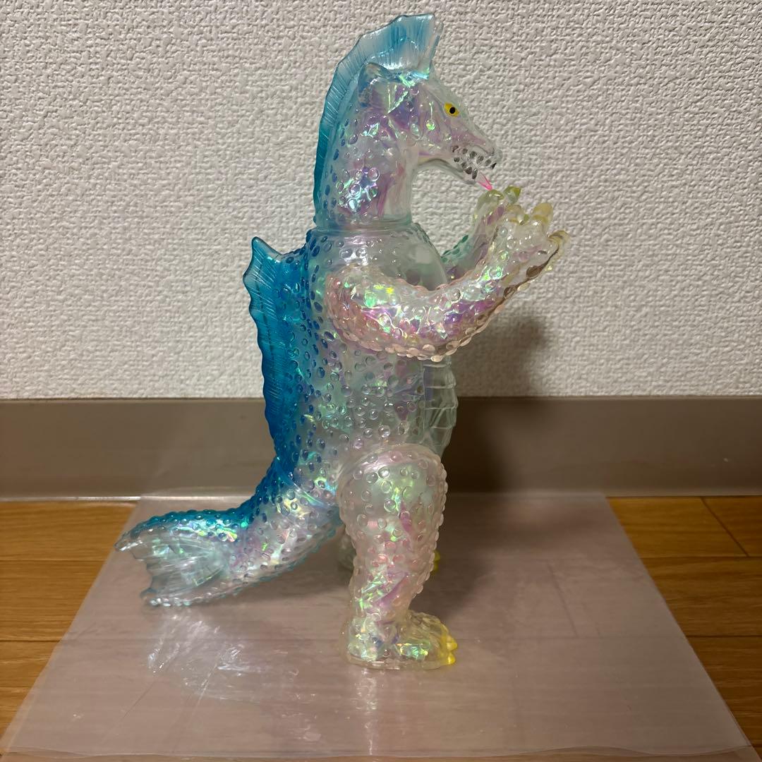 マルサン　チタノザウルス350 オーロラクリスタルver. ソフビ　ゴジラ　希少