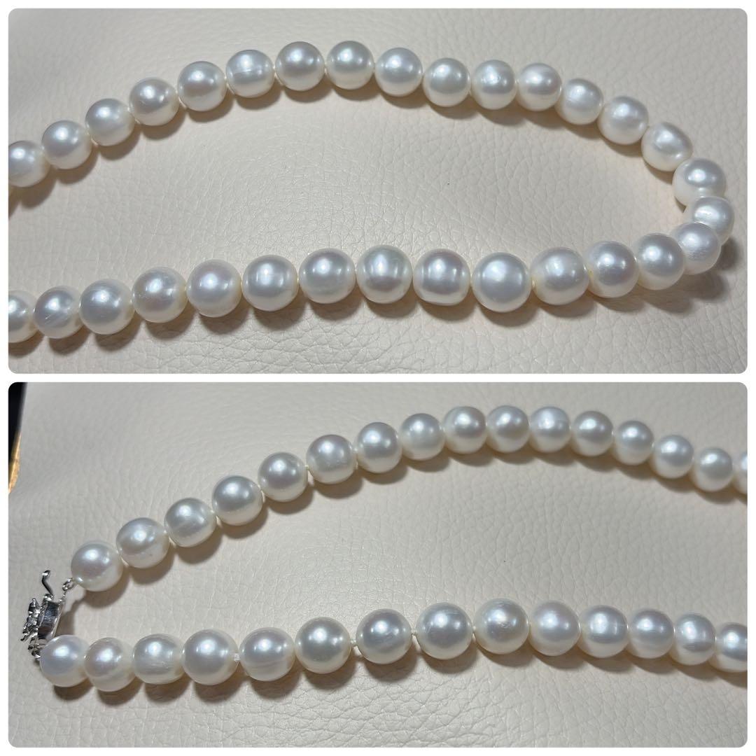 大珠✨️ 本真珠 パール ネックレス 約9.0~9.5m ジュエリー Pearl