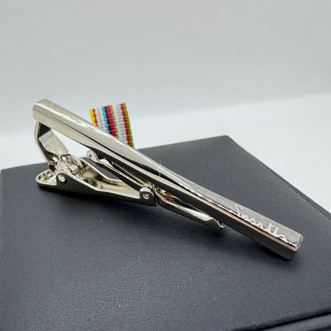 美品 ポールスミス ツイスト ネクタイピン 人気モデル ロゴ入り 箱付 タイピン