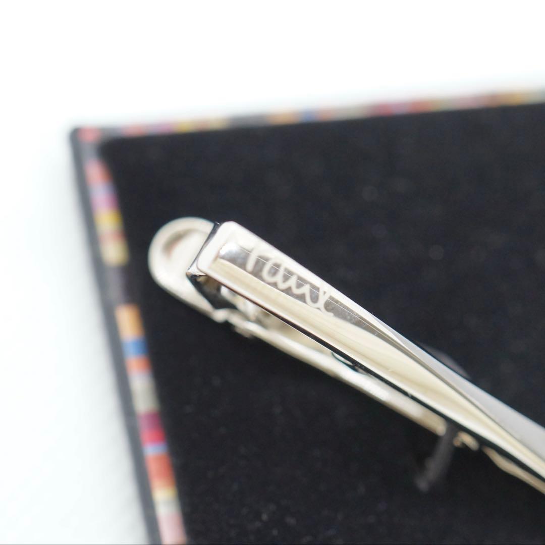 美品 ポールスミス ツイスト ネクタイピン 人気モデル ロゴ入り 箱付 タイピン
