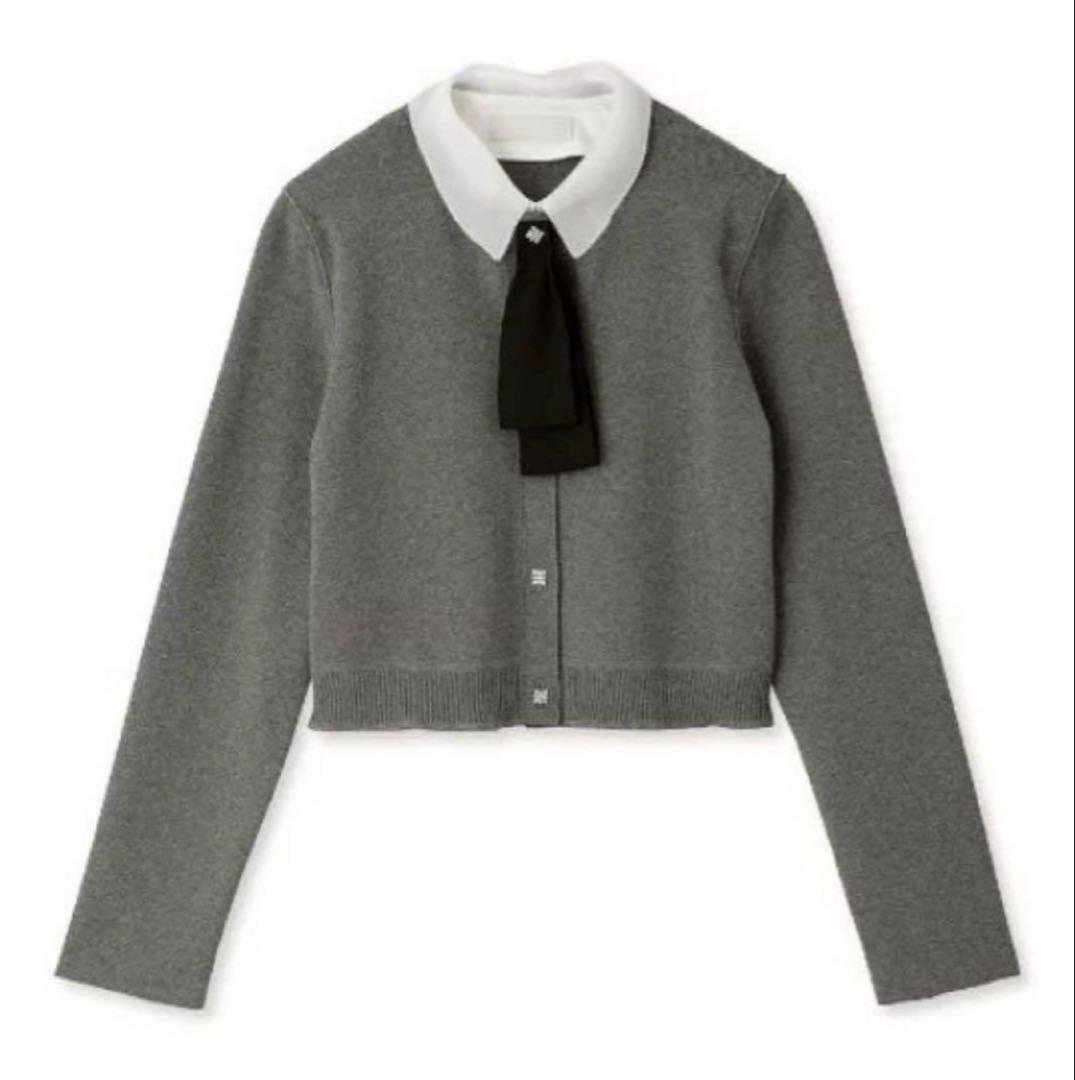 CELFORD デタッチャブル総針カーディガン 0サイズ グレー