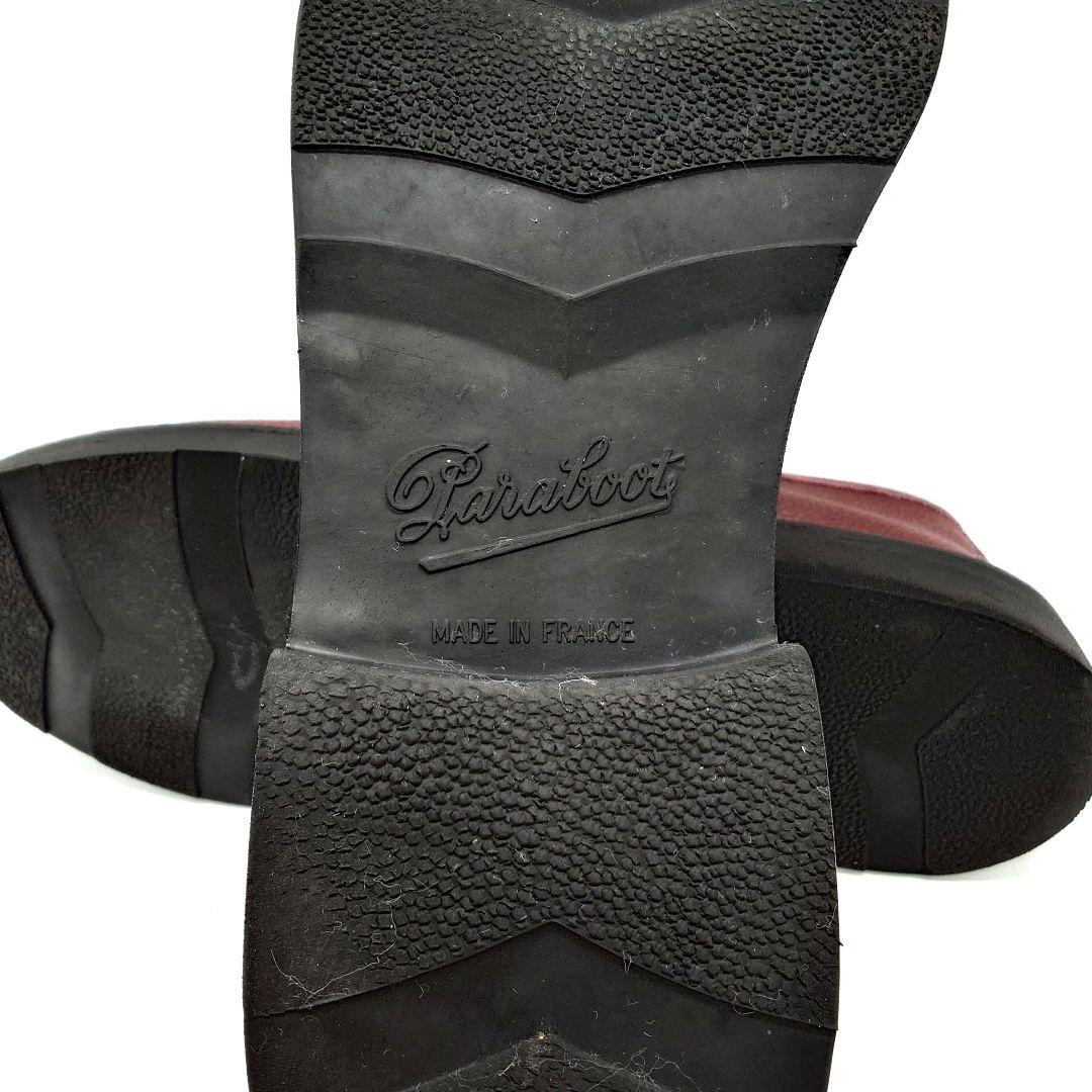 Paraboot パラブーツ シボ革レザー レディース ローファー 24cm相当