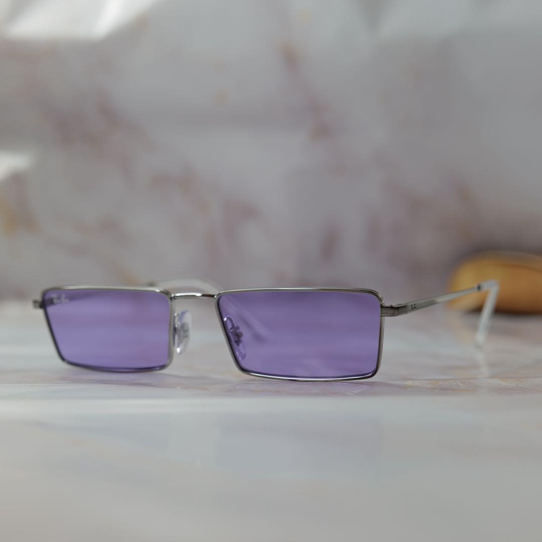 ray ban レイバン スクエア Y2K メタル サングラス ケース付き レア