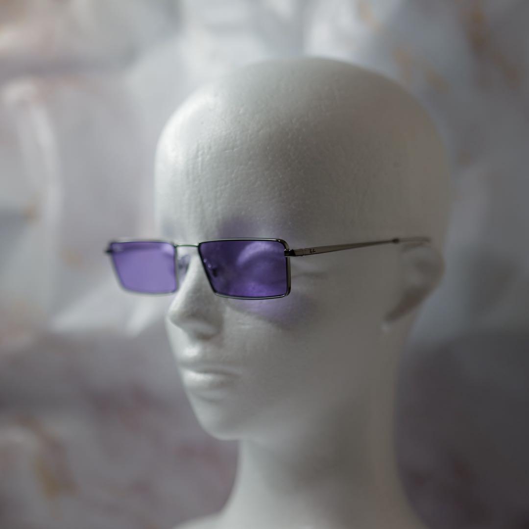 ray ban レイバン スクエア Y2K メタル サングラス ケース付き レア