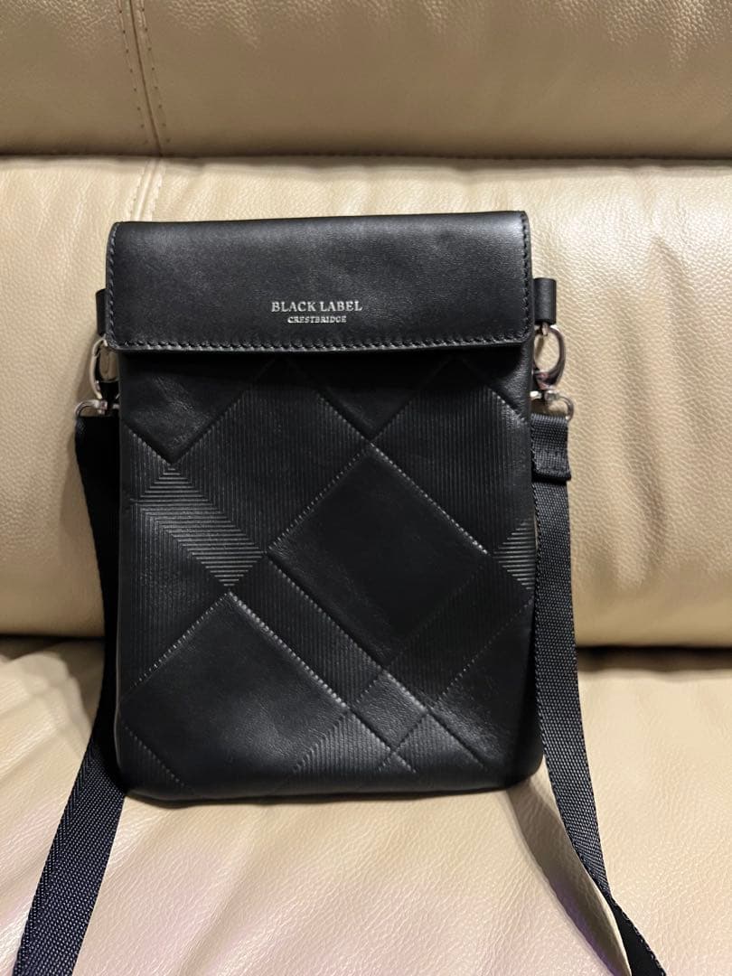 【未使用※】BLACK LABEL CRESTBRIDGE レザーサコッシュ