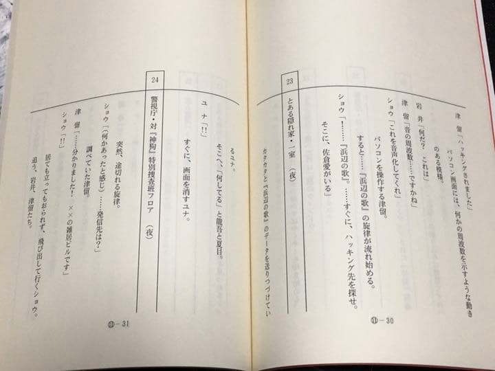 ドラマ● 輪舞曲−ロンド−●第3,9,10,11(LAST)話 台本 4冊セット
