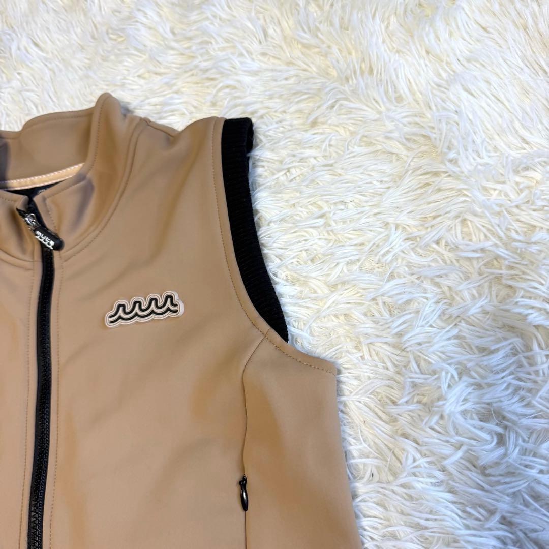 【ムータマリン】極美品 ジップワンピース 裏起毛 プリーツ Mサイズ