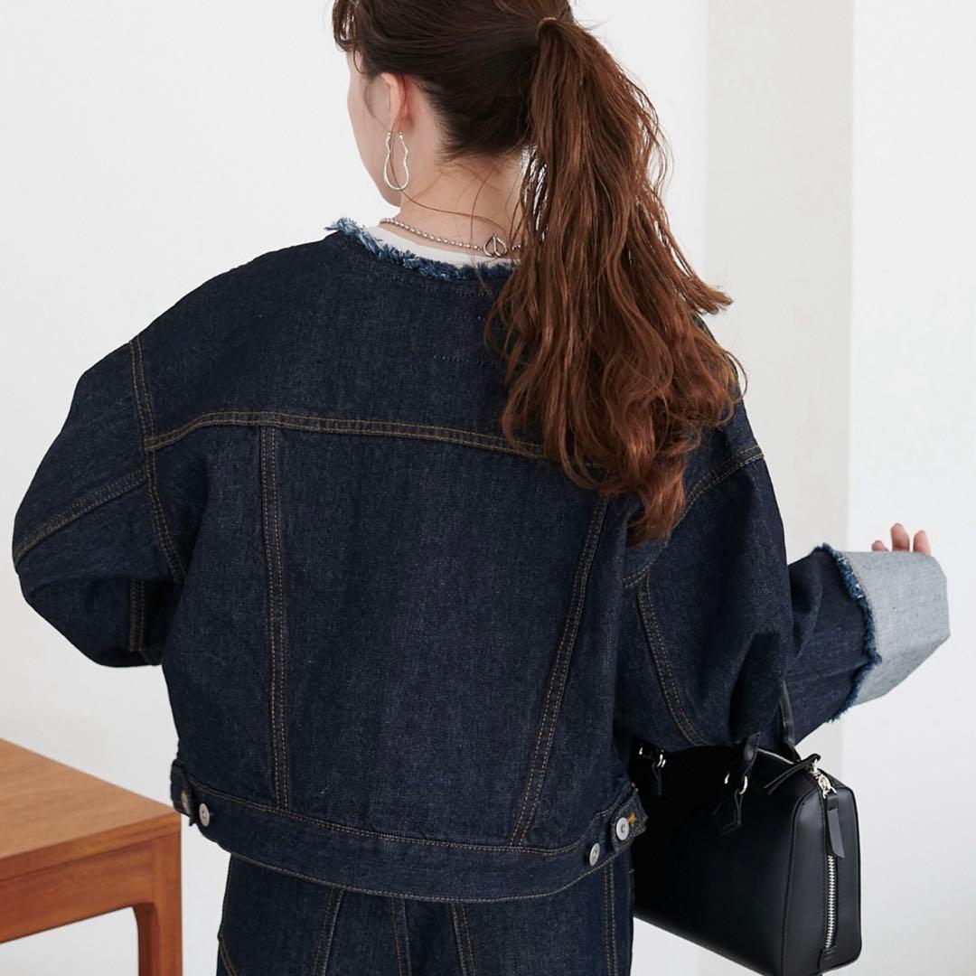 DISCOAT USコットンデニム袖口ロールアップGジャン　デニムジャケット