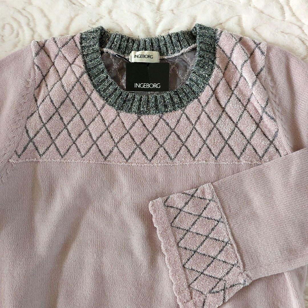❣️タグ付き美品インゲボルグ❣️モールヤーン使いニットワンピース