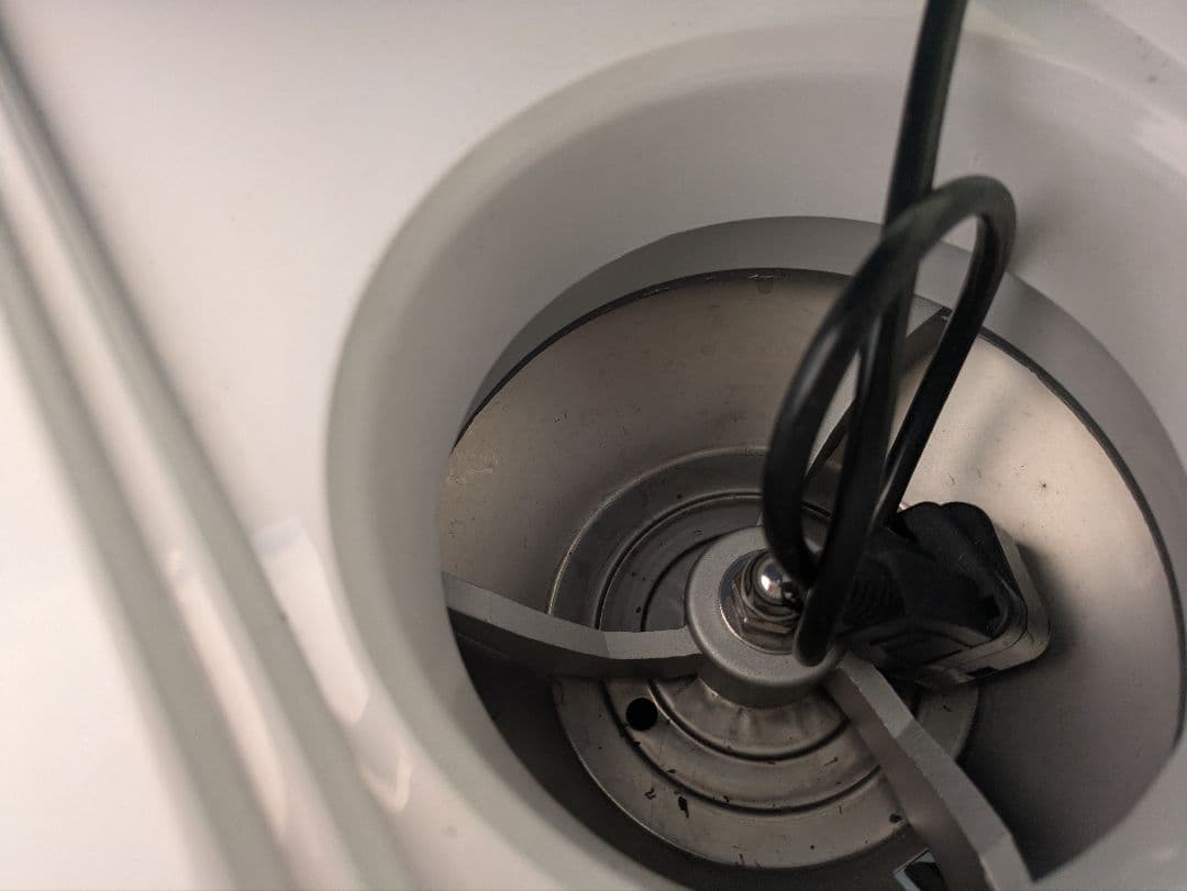 かき氷機 青と白 コンパクト