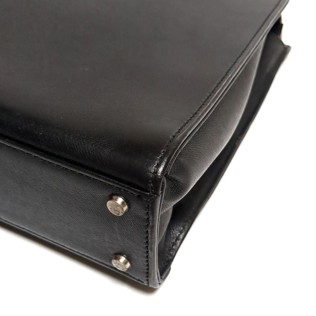 ✨BURBERRY✨ビジネスバッグ チェック レザー ブラック