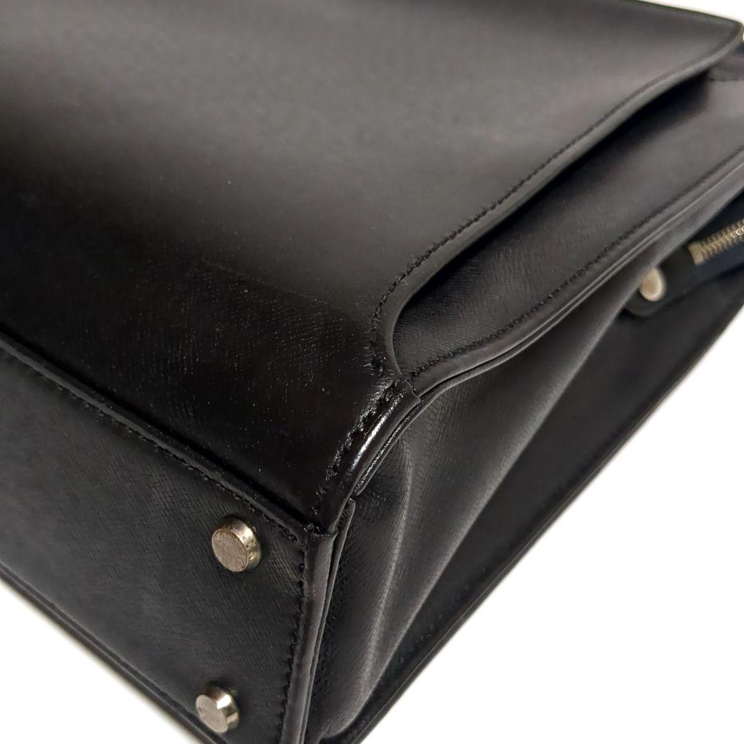 ✨BURBERRY✨ビジネスバッグ チェック レザー ブラック