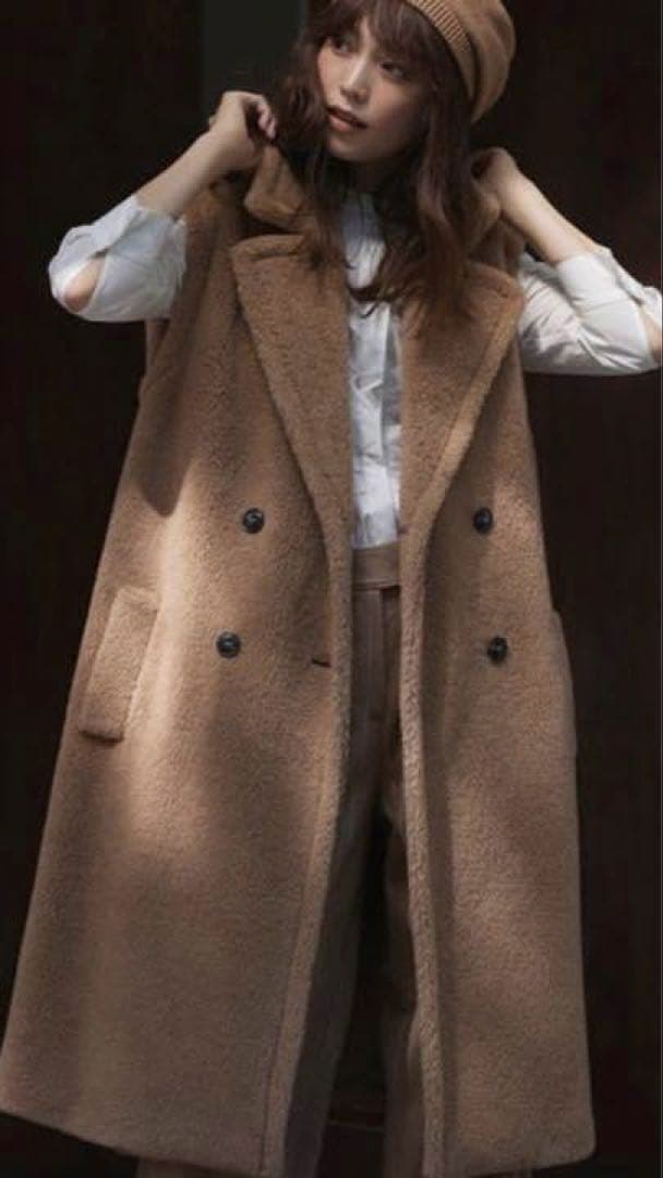 ミルク　22AW♡マックスマーラマレーラ テディベア ロングジレ ボア