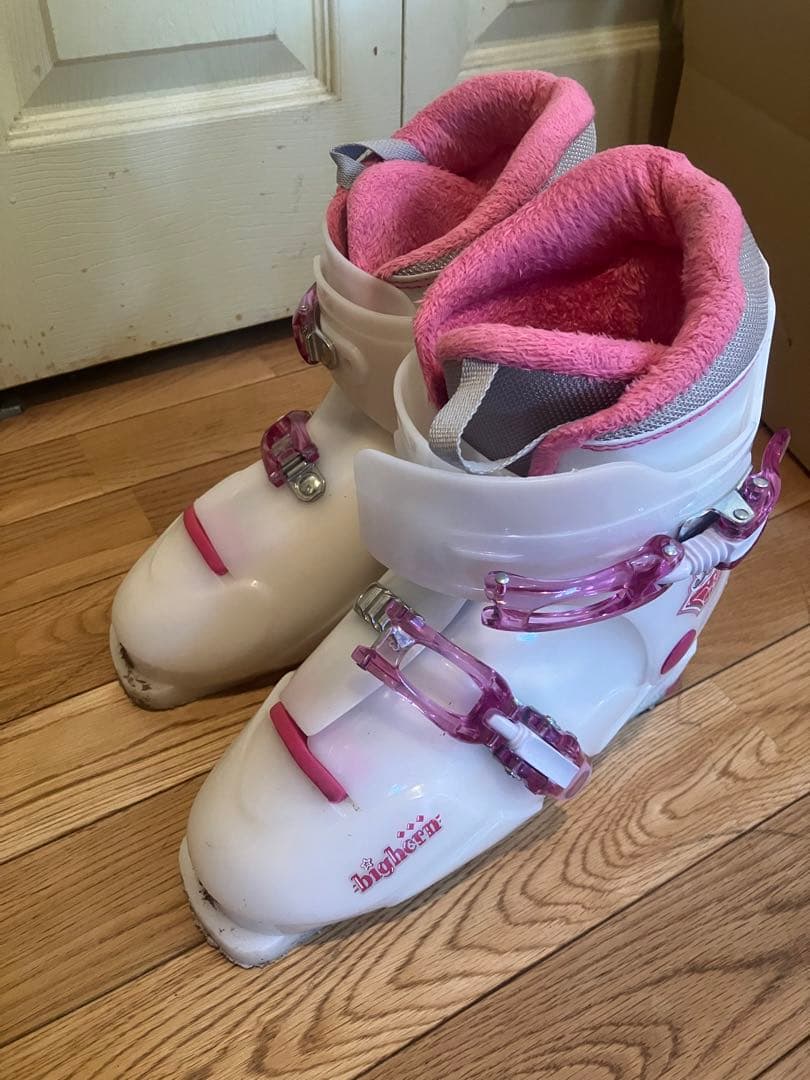 Hartスキーセット ピンク/ホワイト127センチ