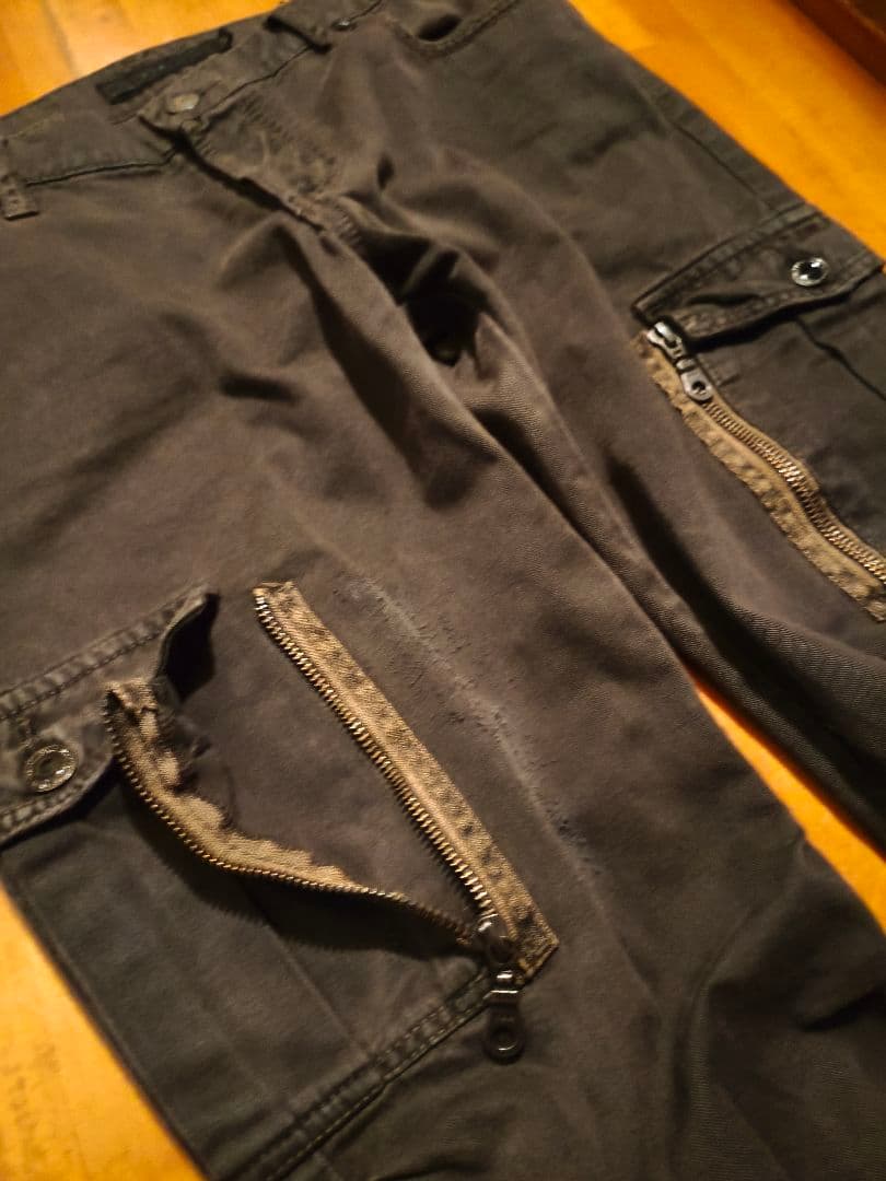パンツ FUGA flare cargo denim archive