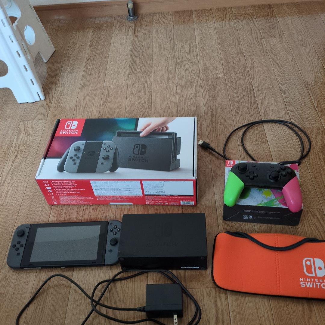 Nintendo Switch 本体 + Proコントローラー + ケース