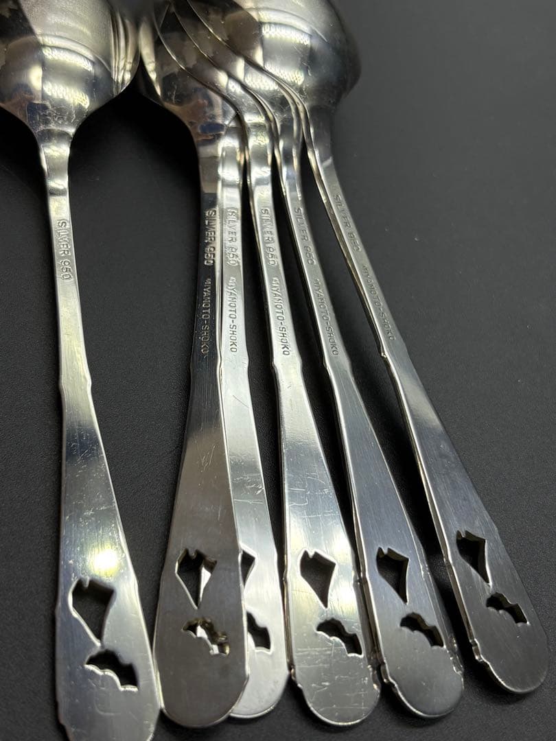 宮本商行　カトラリーセット　銀製　スプーンセット〈6本セット〉 99g