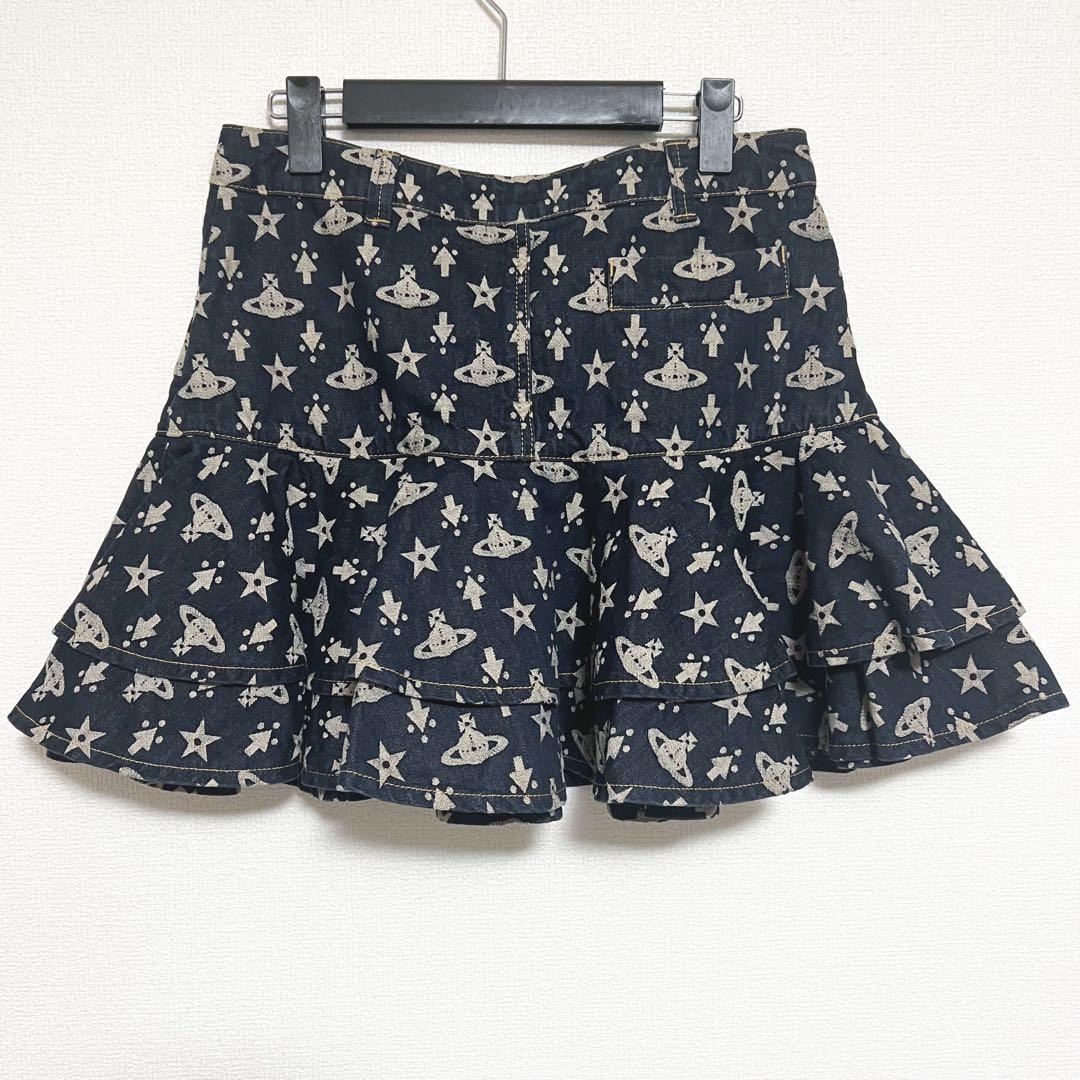 ヴィヴィアンウエストウッド　ショートスカート　オーブ柄