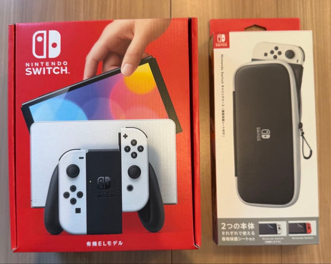 switch本体、カバー、ほぼ未使用　有機el
