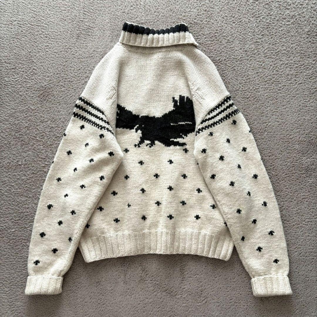 RALPH LAUREN 90s ニット イーグル柄 カウチンセーター