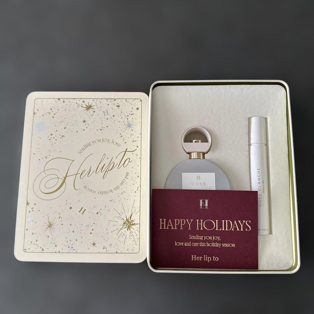 香水(女性用) Herlipto HOLIDAY ROSE BLANCHE CAN BOX