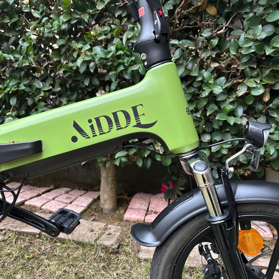 AIDDE A2電動アシスト自転車　16インチ　折りたたみ自転車　ライムグリーン