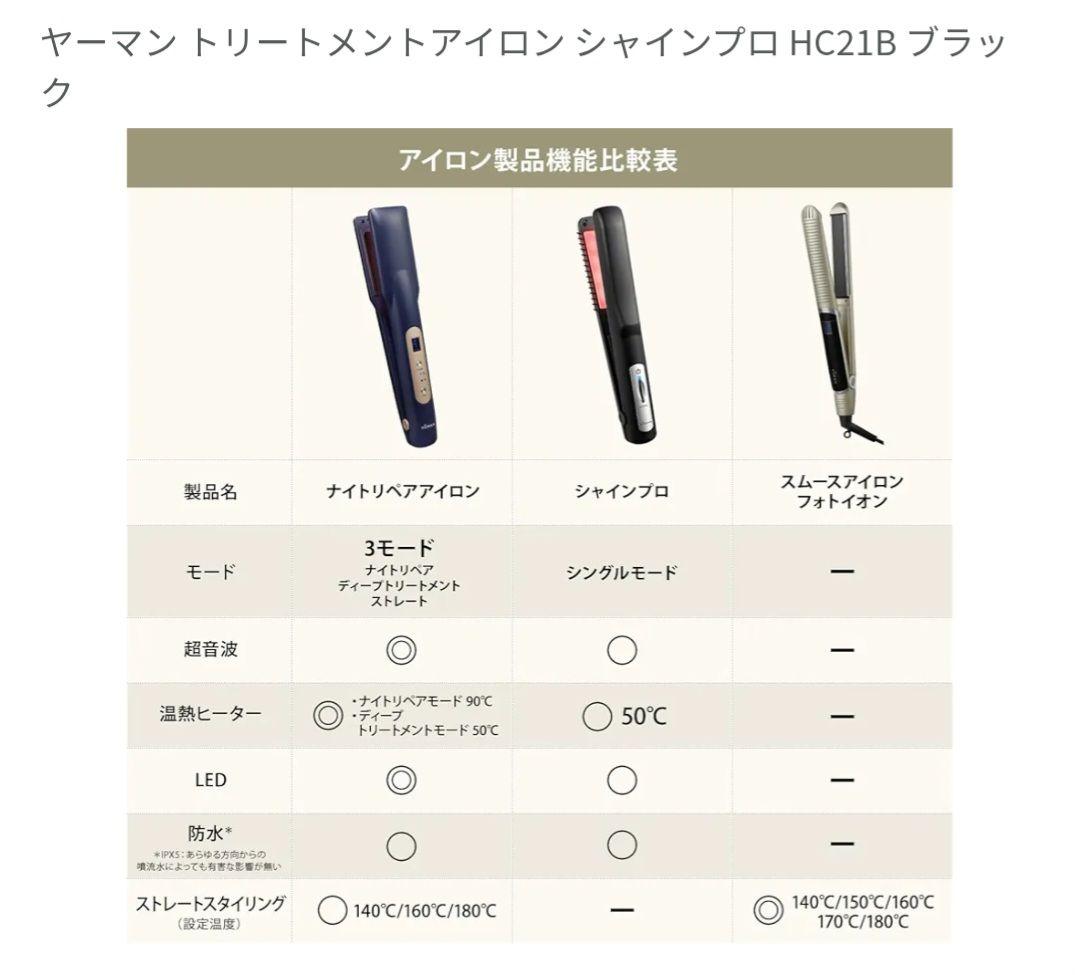 ✨超美品✨ヤーマントリートメントアイロン シャインプロHC-21B