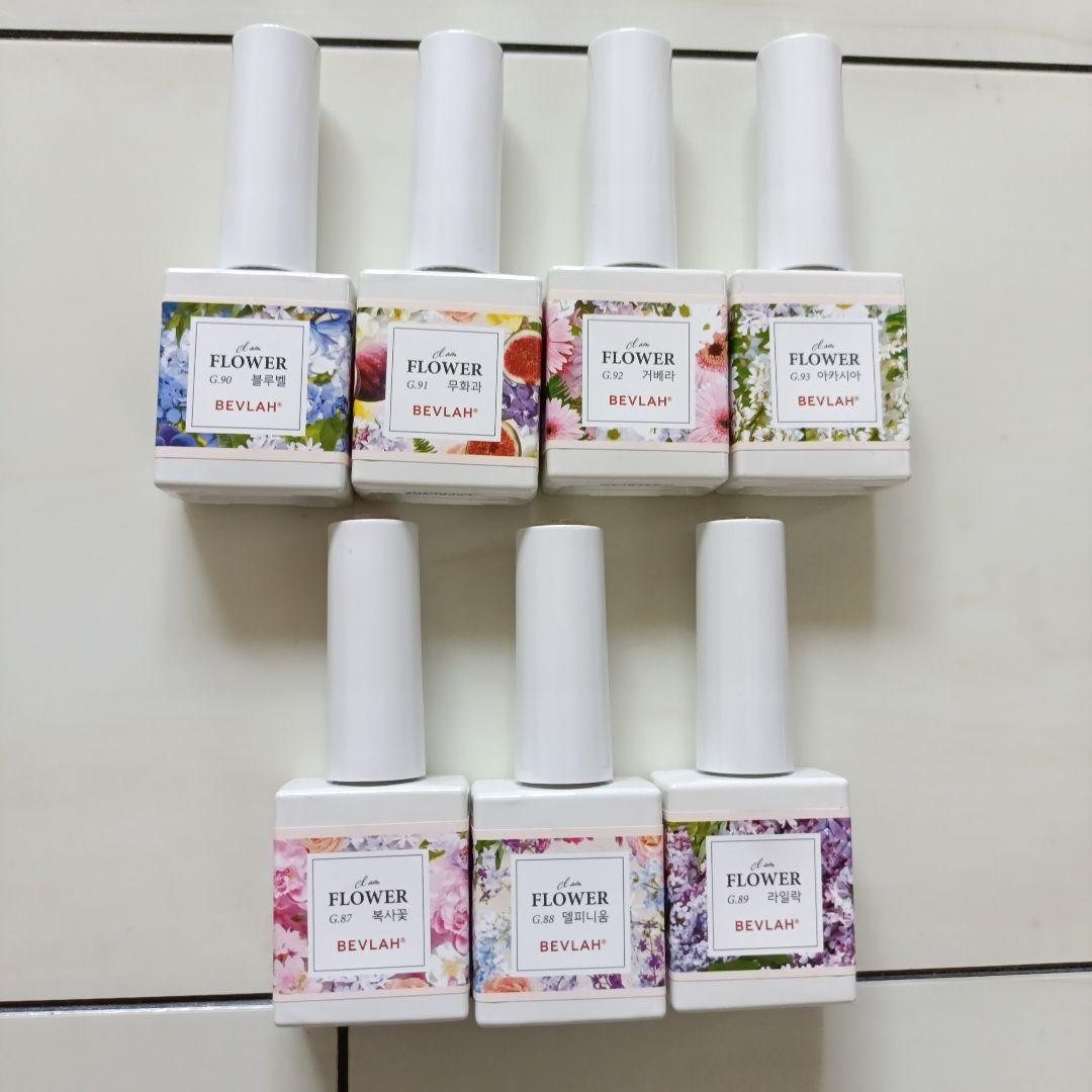BEVLAH フラワージェルネイルカラー 7色セット