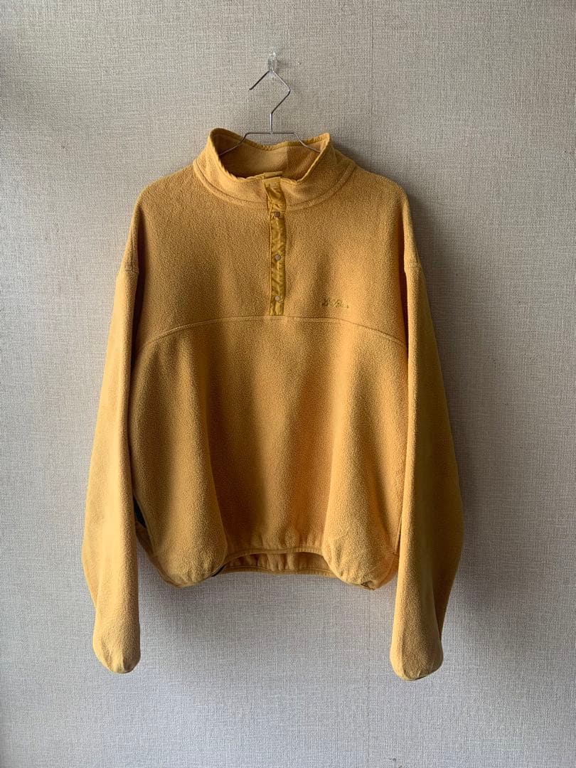 80s L.L.Bean スナップT フリースプルオーバー L USA製