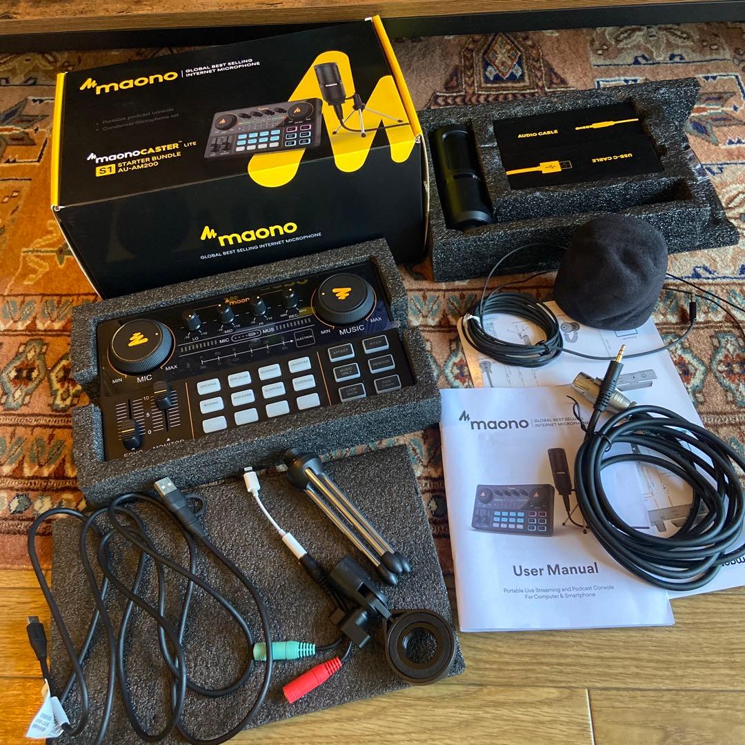 【美品】　maonoCASTER S1 スターターバンドル AU-AM200