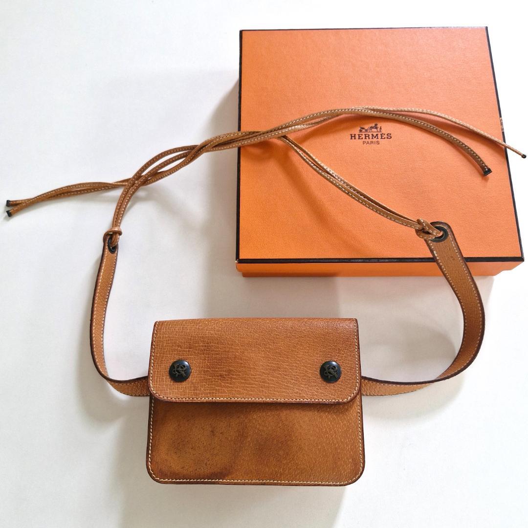 HERMES　ウエストポーチ ポシェット　２way　刻印〇O　ヴィンテージ