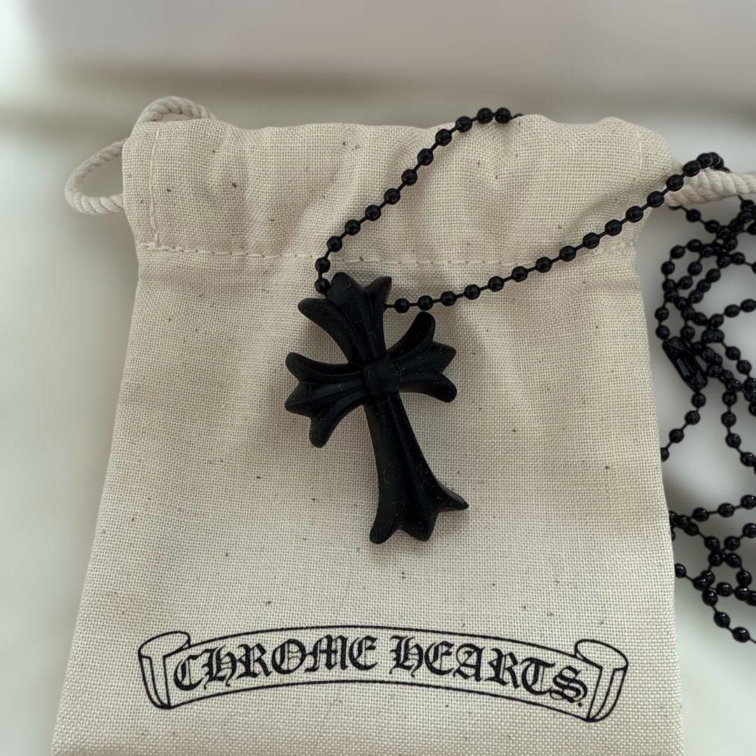 Chrome Hearts ラバーネックレス シリコン　ブラック