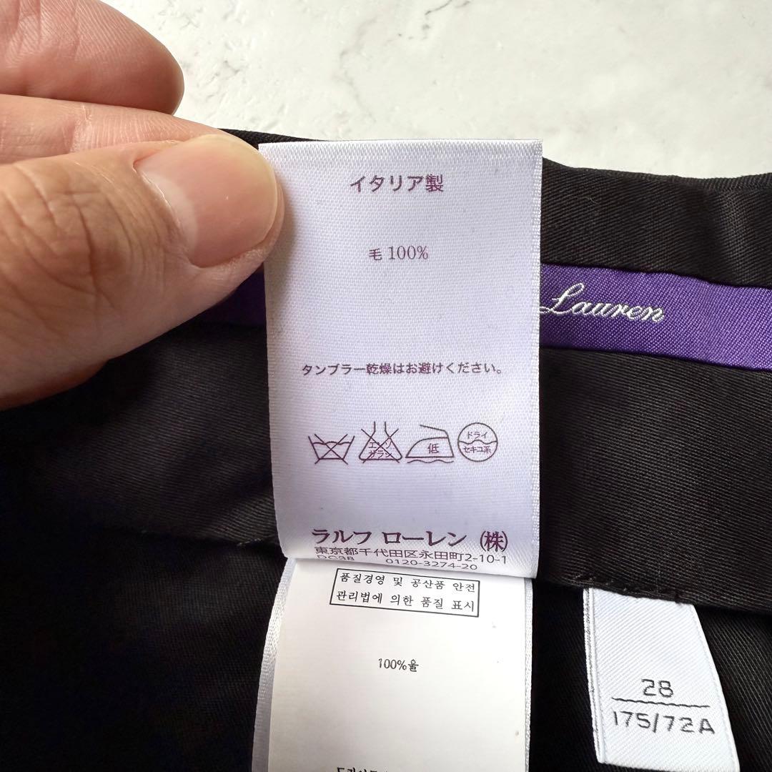 ラルフローレン パープルレーベル スラックス M アジャスター ブラック
