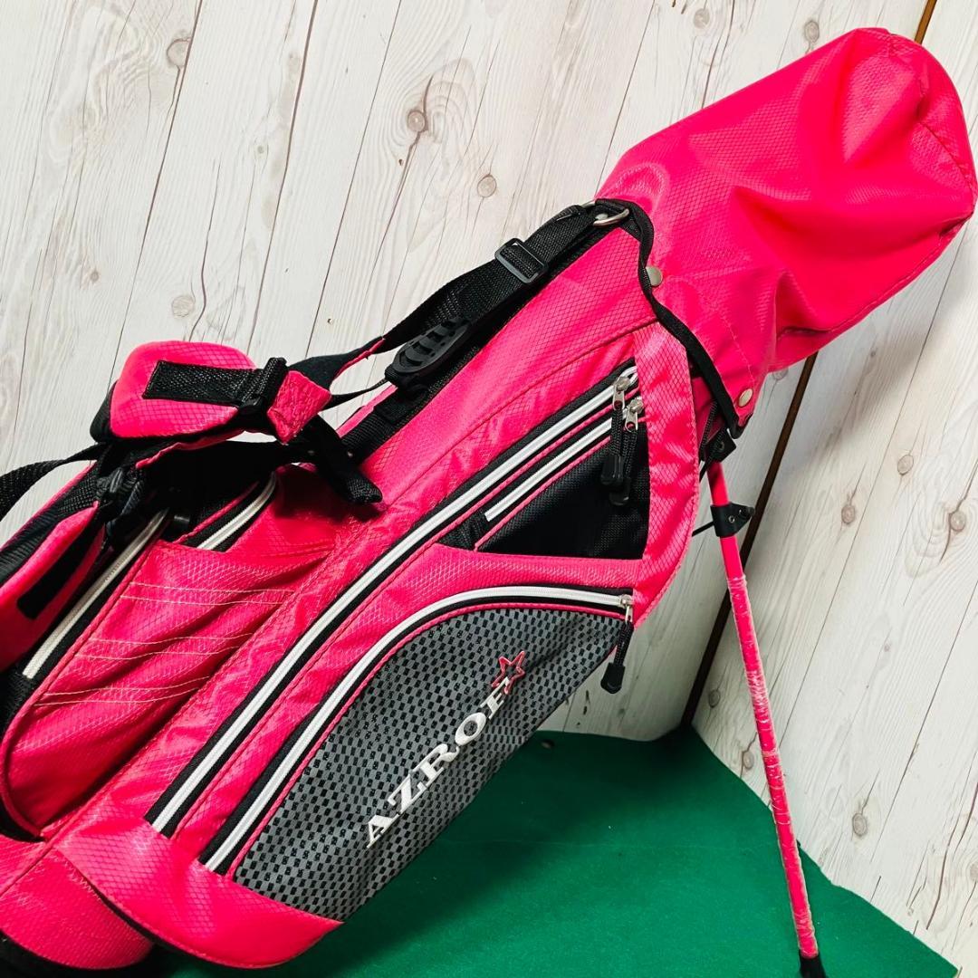 AZROF ジュニアゴルフクラブ4本セット 練習クラブ付き アズロフ エントリー