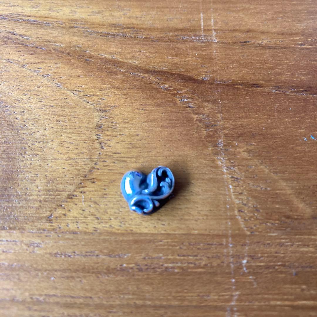 クロムハーツ ハートスタッド　ピアス　ポスト折れ