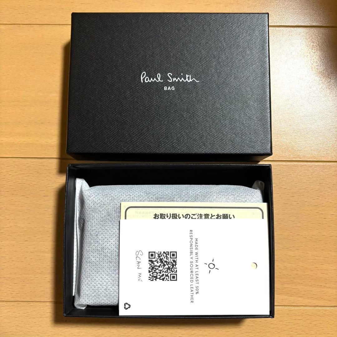Paul Smith シグネチャーストライプインバーテッド　名刺入れ　黒　新品