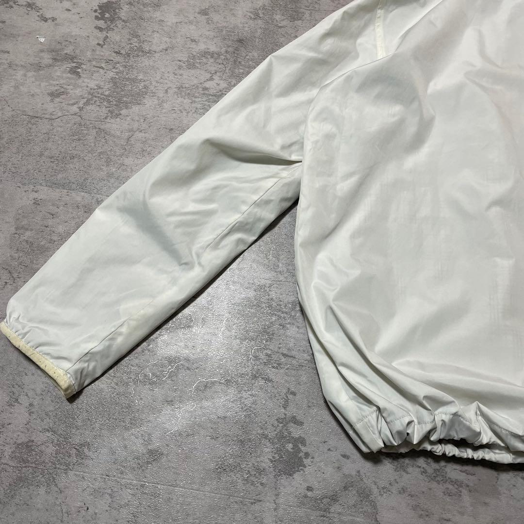 Burberry ロゴ 刺繍 ナイロン ジャケット M ホワイト ノバチェック