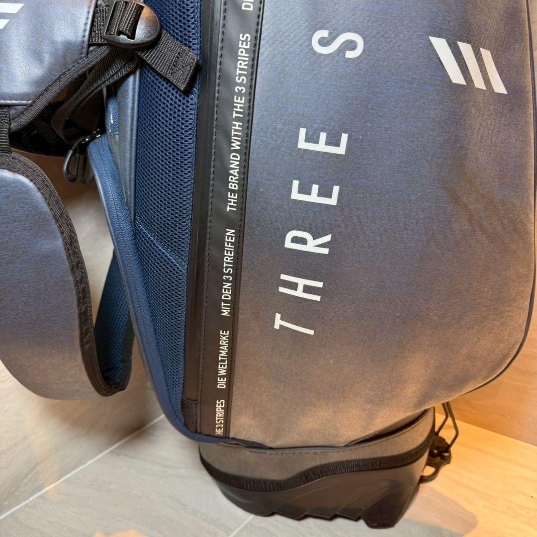 アディダス　スリーストライプ　キャディバッグ
