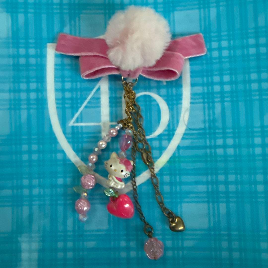 チャーミーキティ 薔薇ファーリボン バッグチャーム 雪の女王シリーズ2006年製