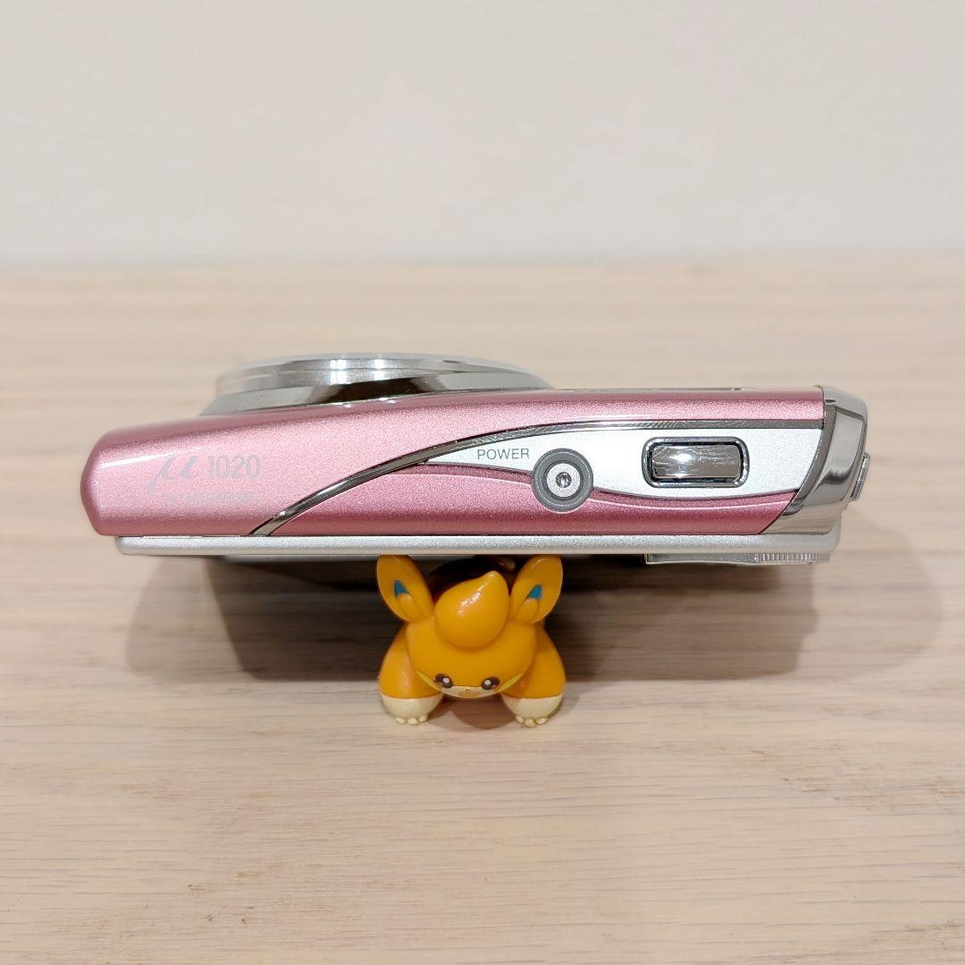 美品 動作確認済 OLYMPUS μ1020 ピンク デジカメ 付属品多数