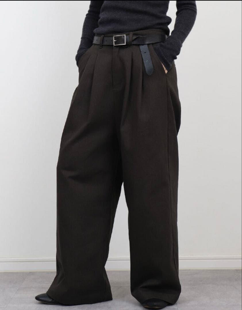 ★あいさん★【horme】ホルメ ルーズワイドイージーチノパンツ