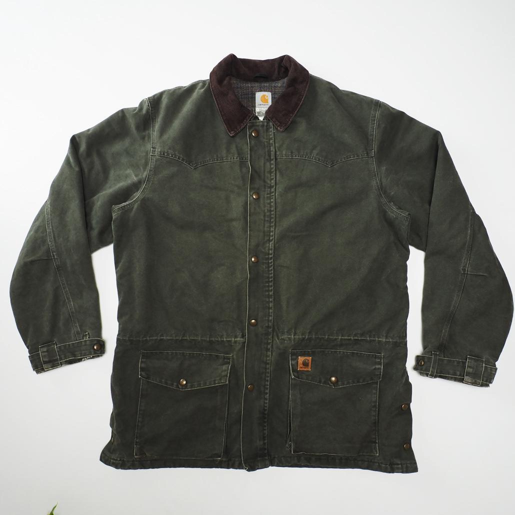 Carhartt C52 MOS ウェスタンランチコート 襟コーデュロイ モス