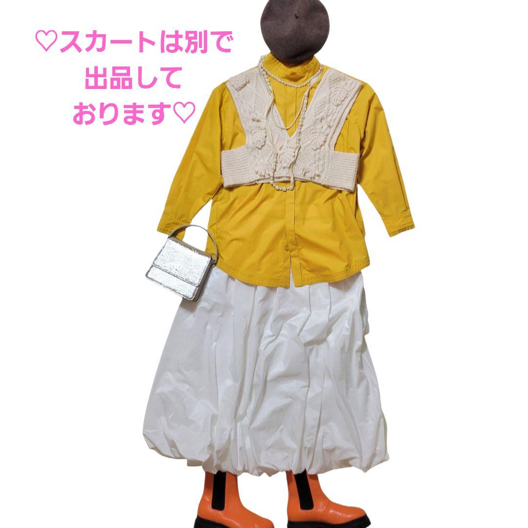 ♡2025winter♡トーマスマグパイ♡ハイネックBIGシャツ イエロー