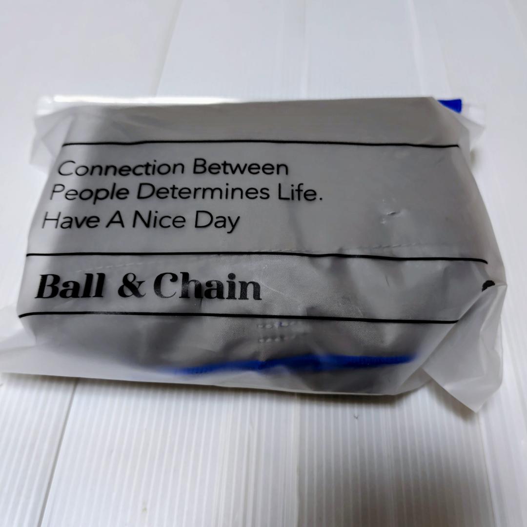 ボールアンドチェーン　エコバッグ　深川製磁　BCポット柄 GRAY グレー L