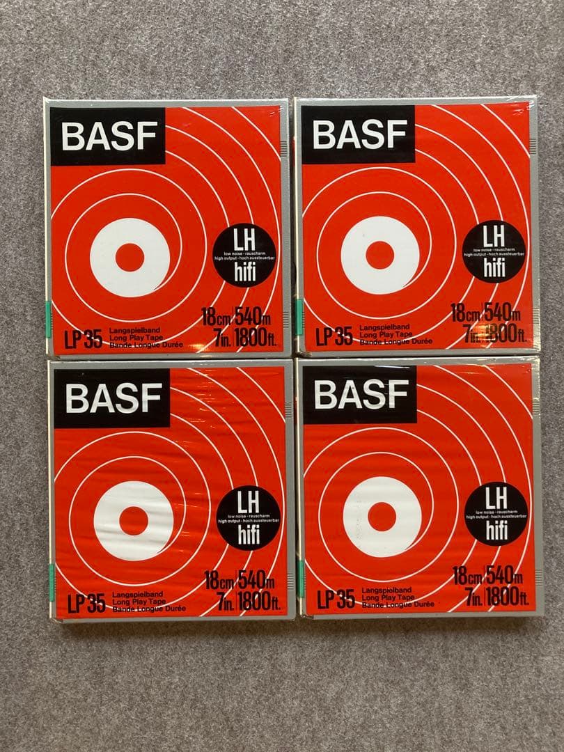 BASF LP 35 オーディオテープ 4本セット オープンリール