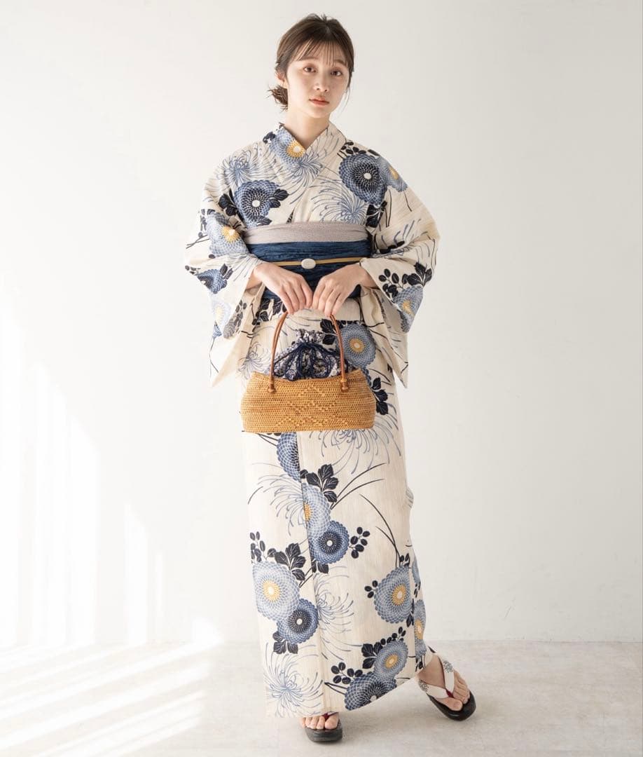 ゆかた館グレース　こだわり浴衣５点セット　Sサイズ