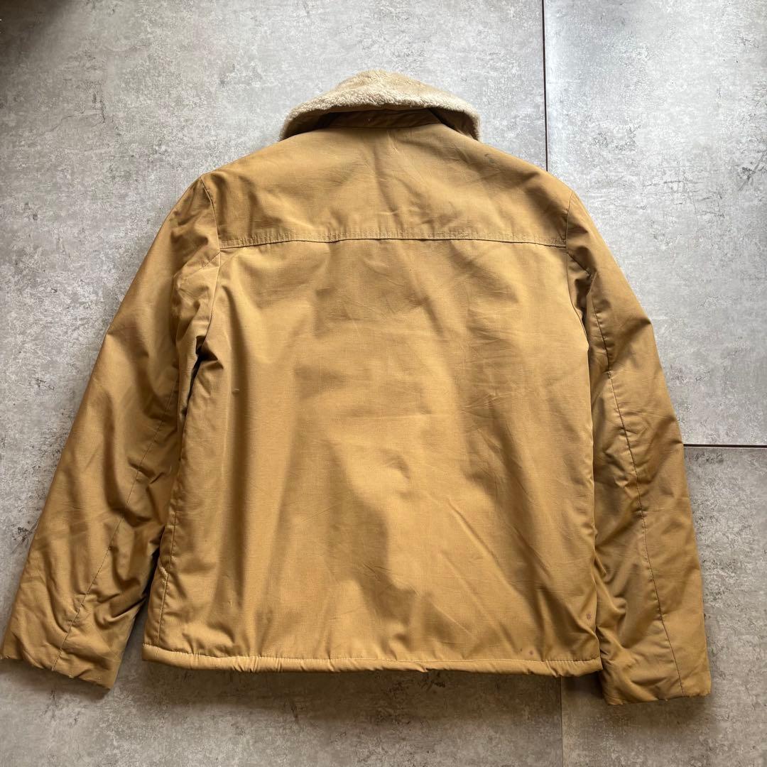 古着　60s 襟ボア　コットン　ジャケット　検索　ギャバジン　b-15