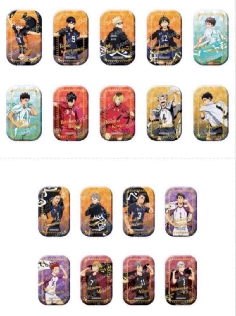 未開封 ハイキュー セブンネット限定 スクエア缶バッジ　横断幕　第一弾 第二弾