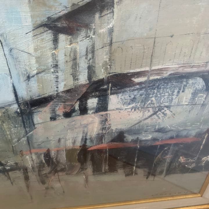 フランス三大天才画家　ジャン　クロード　シェネ　油彩12号Mサンジェルマン・パリ